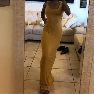 Mustard maxi dress